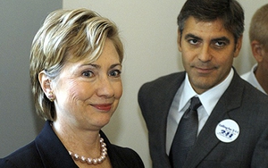 George Clooney tham gia đội sao Hollywood ủng hộ bà Hillary Clinton